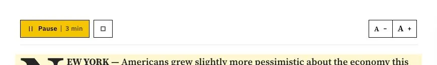 Listen and text size above the story.